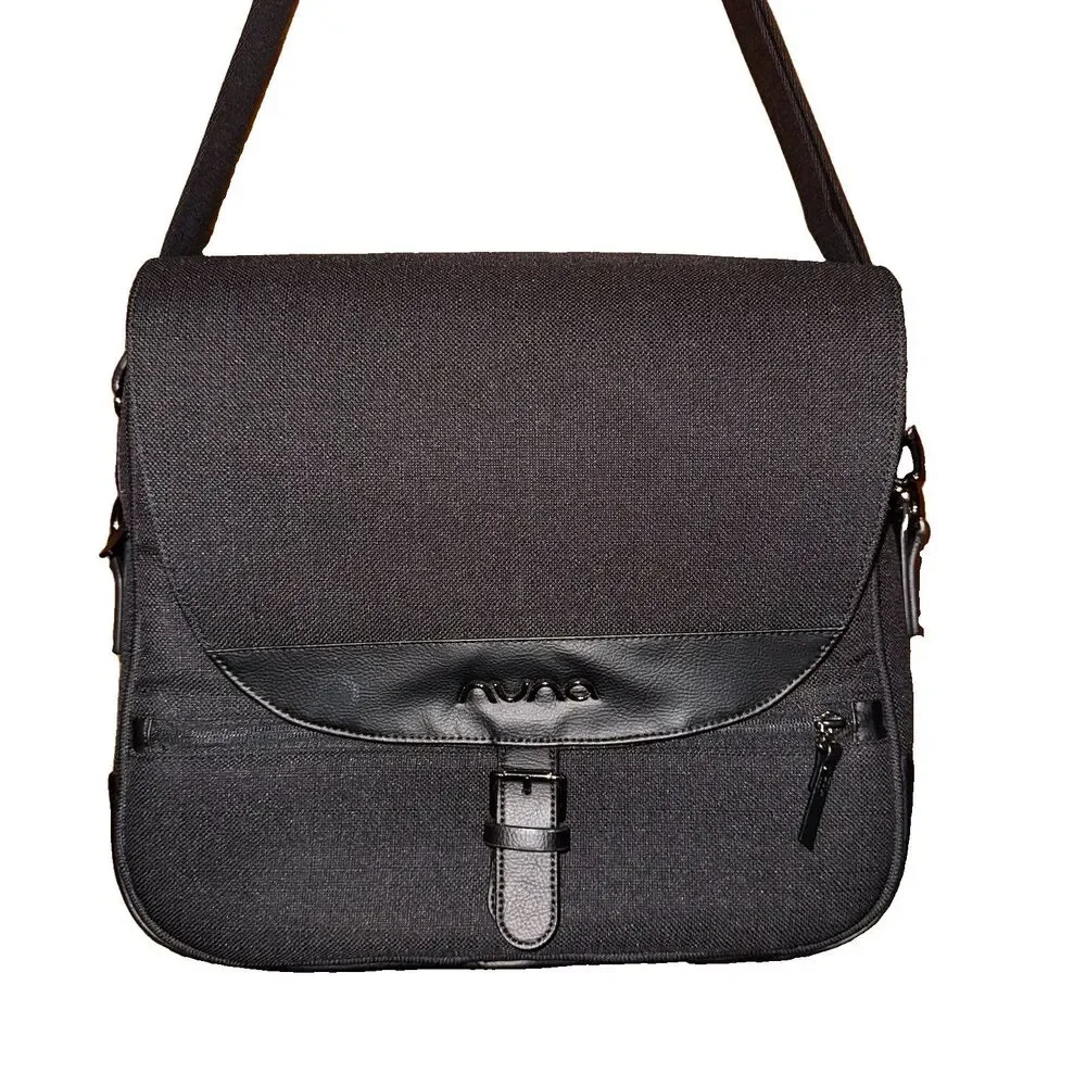 Nuna Unisex Carry it All Diaper Bag Backpack EUC Crossbody Strap Black Bag Only